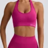 Biustonosz sportowy Define Luxe z wiązaniem na szyi w kolorze Berry Biustonosz sportowy Define Luxe z wiązaniem na szyi w kolorze Berry
