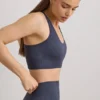 Biustonosz sportowy FlexiRib z tyłem typu racerback w kolorze indygo-łupkowym Biustonosz sportowy FlexiRib z tyłem typu racerback w kolorze indygo-łupkowym