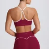 Biustonosz sportowy Soft Active z dekoltem w kształcie serca w kolorze bordowym Biustonosz sportowy Soft Active z dekoltem w kształcie serca w kolorze bordowym