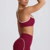 Biustonosz sportowy Soft Active z dekoltem w kształcie serca w kolorze bordowym Biustonosz sportowy Soft Active z dekoltem w kształcie serca w kolorze bordowym