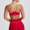 Biustonosz sportowy Soft Active z dekoltem w kształcie serca w kolorze gorącej czerwieni Biustonosz sportowy Soft Active z dekoltem w kształcie serca w kolorze gorącej czerwieni