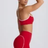 Biustonosz sportowy Soft Active z dekoltem w kształcie serca w kolorze gorącej czerwieni Biustonosz sportowy Soft Active z dekoltem w kształcie serca w kolorze gorącej czerwieni