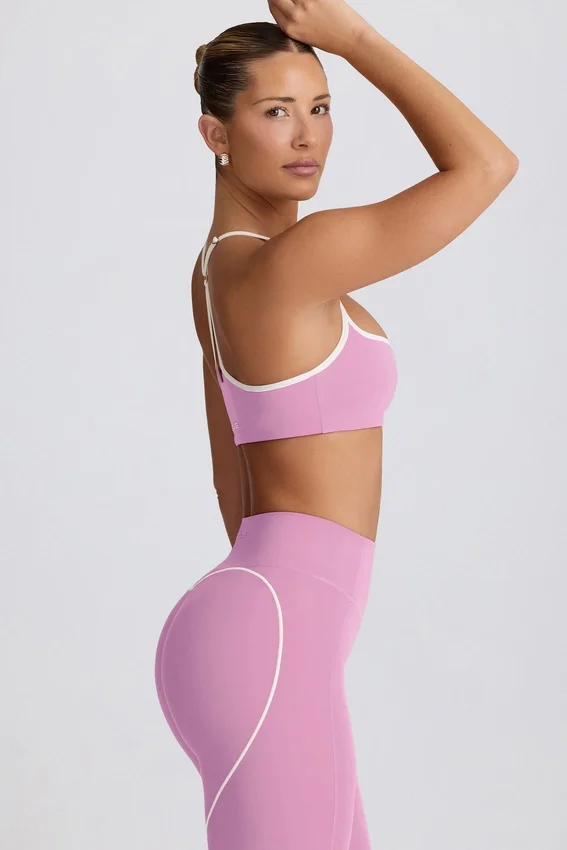 Biustonosz sportowy Soft Active z dekoltem w kształcie serca w kolorze zgaszonego różu Biustonosz sportowy Soft Active z dekoltem w kształcie serca w kolorze zgaszonego różu