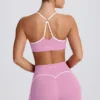 Biustonosz sportowy Soft Active z dekoltem w kształcie serca w kolorze zgaszonego różu Biustonosz sportowy Soft Active z dekoltem w kształcie serca w kolorze zgaszonego różu