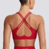 Biustonosz sportowy Soft Active z dekoltem w serek w kolorze Hot Red