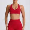 Biustonosz sportowy Soft Active z dekoltem w serek w kolorze Hot Red