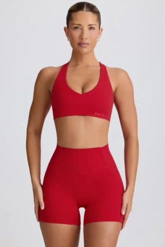 Biustonosz sportowy Soft Active z dekoltem w serek w kolorze Hot Red Biustonosz sportowy Soft Active z dekoltem w serek w kolorze Hot Red