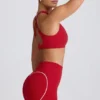 Biustonosz sportowy Soft Active z dekoltem w serek w kolorze Hot Red