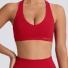 Biustonosz sportowy Soft Active z dekoltem w serek w kolorze Hot Red