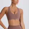 Biustonosz sportowy Soft Active z dekoltem w serek w kolorze Mocha Biustonosz sportowy Soft Active z dekoltem w serek w kolorze Mocha