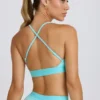 Biustonosz sportowy Soft Active z krzyżującymi się ramiączkami w kolorze aqua Biustonosz sportowy Soft Active z krzyżującymi się ramiączkami w kolorze aqua