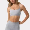 Biustonosz sportowy Soft Active z krzyżującymi się ramiączkami w kolorze szarym melanżowym Biustonosz sportowy Soft Active z krzyżującymi się ramiączkami w kolorze szarym melanżowym