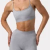 Biustonosz sportowy Soft Active z krzyżującymi się ramiączkami w kolorze szarym melanżowym Biustonosz sportowy Soft Active z krzyżującymi się ramiączkami w kolorze szarym melanżowym