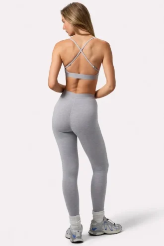 Legginsy Soft Active w kolorze szarym melanżowym