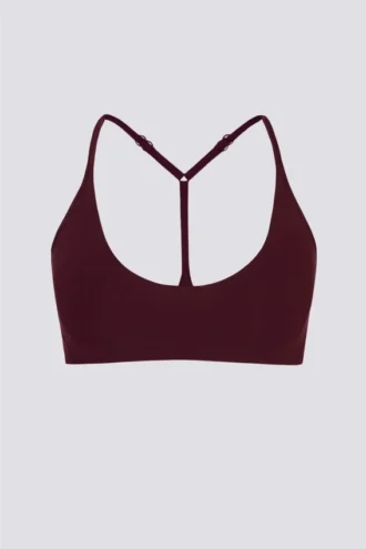 Biustonosz sportowy Soft Active z tyłem typu racerback w kolorze bordowym Biustonosz sportowy Soft Active z tyłem typu racerback w kolorze bordowym