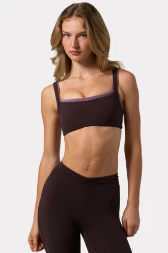 Biustonosz sportowy Soft Active z wyprofilowanym szwem w kolorze Espresso Biustonosz sportowy Soft Active z wyprofilowanym szwem w kolorze Espresso
