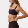 Biustonosz sportowy Soft Active z wyprofilowanym szwem w kolorze Espresso Biustonosz sportowy Soft Active z wyprofilowanym szwem w kolorze Espresso