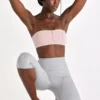 Biustonosz sportowy typu bandeau Soft Active w kolorze Blush Marl