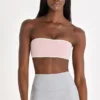 Biustonosz sportowy typu bandeau Soft Active w kolorze Blush Marl