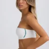 Biustonosz sportowy typu bandeau Soft Active w kolorze White
