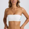 Biustonosz sportowy typu bandeau Soft Active w kolorze White