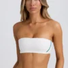 Biustonosz sportowy typu bandeau Soft Active w kolorze White