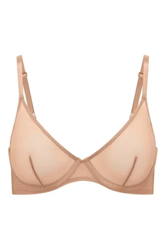 Biustonosz z fiszbinami Intimates Soft Mesh, jednowarstwowy, w kolorze ciepłej brzoskwini Biustonosz z fiszbinami Intimates Soft Mesh, jednowarstwowy, w kolorze ciepłej brzoskwini