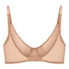 Biustonosz z fiszbinami Intimates Soft Mesh, jednowarstwowy, w kolorze ciepłej brzoskwini