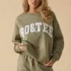 Bluza oversize z okrągłym dekoltem w kolorze Soft Olive Bluza oversize z okrągłym dekoltem w kolorze Soft Olive