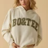 Bluza z kapturem oversize w kolorze kości Bluza z kapturem oversize w kolorze kości
