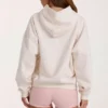 Bluza z kapturem oversize z aplikacją w kolorze kości słoniowej w groszki Bluza z kapturem oversize z aplikacją w kolorze kości słoniowej w groszki