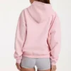 Bluza z kapturem oversize z aplikacją w kolorze pudrowym Bluza z kapturem oversize z aplikacją w kolorze pudrowym