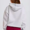 Bluza z kapturem oversize z aplikacją w kolorze szarym