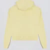 Bluza z kapturem oversize z haftem w kolorze delikatnej żółci Bluza z kapturem oversize z haftem w kolorze delikatnej żółci