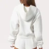 Bluza z kapturem oversize zapinana na zamek w kolorze Milk Bluza z kapturem oversize zapinana na zamek w kolorze Milk