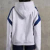 Bluza z kapturem z bawełnianego polaru w kolorze szarym melanżowym Bluza z kapturem z bawełnianego polaru w kolorze szarym melanżowym