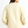 Bluza z zamkiem 1/4 w kolorze kości słoniowej Bluza z zamkiem 1/4 w kolorze kości słoniowej