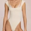 Body Arlen z modalu w kolorze kości słoniowej