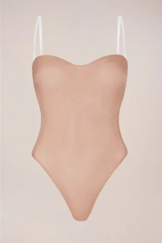Body bez ramiączek Intimates w kolorze ciepłej brzoskwini Body bez ramiączek Intimates w kolorze ciepłej brzoskwini