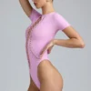 Body Raine z wiązaniem w kolorze fioletowo-różowym Body Raine z wiązaniem w kolorze fioletowo-różowym