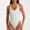 Body z modalu w kolorze kości słoniowej Body z modalu w kolorze kości słoniowej