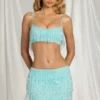 Braletka Aerin z frędzlami w kolorze aqua blue Braletka Aerin z frędzlami w kolorze aqua blue
