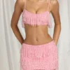 Braletka z frędzlami Aerin w kolorze Candyfloss Pink Braletka z frędzlami Aerin w kolorze Candyfloss Pink