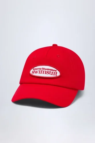Czapka z daszkiem z logo Lazise w kolorze ognistej czerwieni