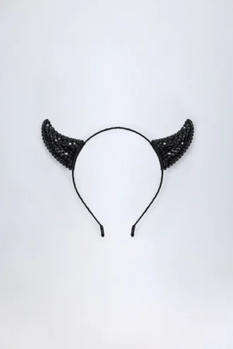 Czarna opaska na głowę Vixena Devil Horns