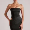 Czarna sukienka bandeau Veda Mini Czarna sukienka bandeau Veda Mini