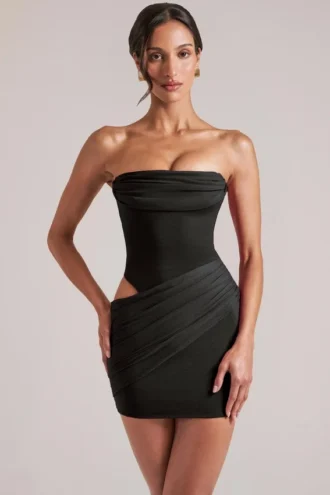 Czarna sukienka bandeau Veda Mini Czarna sukienka bandeau Veda Mini