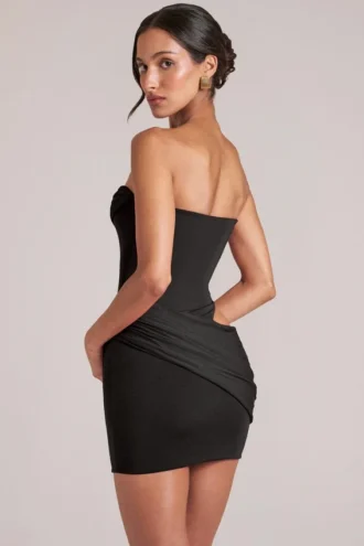 Czarna sukienka bandeau Veda Mini Czarna sukienka bandeau Veda Mini