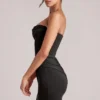 Czarna sukienka bandeau Veda Mini Czarna sukienka bandeau Veda Mini