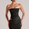 Czarna sukienka bandeau Veda Mini Czarna sukienka bandeau Veda Mini